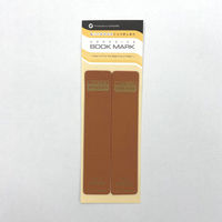 TTC 皮革調 くっつきしおり 2枚入 キャメル 322030 1セット(5個)（直送品）