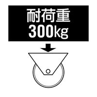 エスコ 75mm キャスター(自在金具付・低床重荷重) EA986PP-101 1個（直送品）