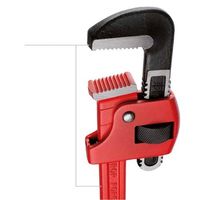 エスコ 49mm/350mm パイプレンチ EA546HB-350 1個（直送品）