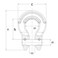 エスコ 3.15ton チェーンコネクター EA638N-13 1セット(2個)（直送品）