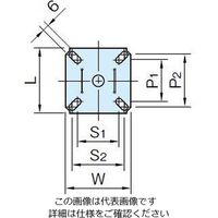 エスコ 50mm キャスター(自在金具) EA986FA-6 1セット(5個)（直送品）