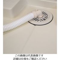 エスコ 2.0m 洗濯機用排水ホース(L型) EA468CJ-228 1セット(5本)（直送品）