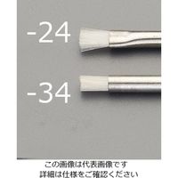 エスコ 5.0x158mm精密用ブラシ(扁平形・ナイロン・ステンレス柄) EA109BJ-24 1セット(4個:1個×4本)（直送品）