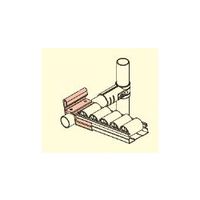 エスコ [パイプラック用] プラコンサポート(45mmローラー用) EA976AW-352 1セット(5個)（直送品）