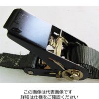 エスコ 25mmx6.0m/230kg ベルト荷締機(ラチェット式/OD) EA982B-15G 1セット(3個)（直送品）