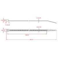 エスコ 400x4.6mm 結束バンド(金属成分入/100本) EA475AV-40 1袋(100本)（直送品）
