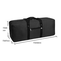 エスコ 1016x457x508mm/240.1L ボストンバッグ(ブラック) EA927CJ-22 1個（直送品）