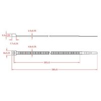 エスコ 385x4.8mm 結束バンド(金属成分入/100本) EA475AV-38 1袋(100本)（直送品）