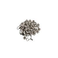 エスコ 9mm/ 8.5mm 大カシメピン(鉄ニッケルメッキ/30組) EA576MR-51 1セット(450組:30組×15パック)（直送品）