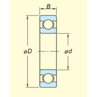 エスコ [16003]深溝玉軸受 EA966EB-3 1セット(10個)（直送品）