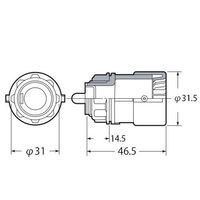 エスコ φ16mm フレキ管用防水コネクター EA947HN-21H 1セット(30個)（直送品）