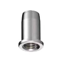 エスコ 打込ナット(真鍮/つば付/M10用) EA976CB-45 1セット(20個)（直送品）