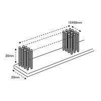 エスコ 325mm 竹ブラシ(直・豚毛製) EA109DH-20 1セット(15本)（直送品）