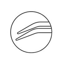 エスコ 1.4x150mm ピンセット(先曲) EA595GC-5L 1セット(15本)（直送品）