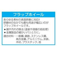 エスコ # 80 50x30mm/6.0mm軸 フラップホイール EA819AE-15C 1セット(10本)（直送品）