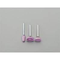 エスコ 16x 5mm/3mm軸 軸付砥石(赤 2本) EA819HR-15 1セット(20本:2本×10パック)（直送品）