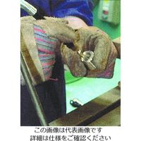 エスコ 6.4mm/3.2mm軸 エンド型軸付ブラシ(スチール製) EA819AH-6 1セット(10本)（直送品）