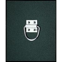 エスコ 13x26mm D型ハンガー(ステンレス製) EA638EB-13 1セット(10個)（直送品）