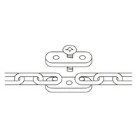 エスコ 2ー2.5mm ミニチェーンジョイント(ステンレス製) EA980S-50 1セット(15個)（直送品）