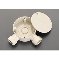 エスコ φ16mm 露出ボックス(フレキ管用/L型2方向) EA940CS-63 1セット(10個)（直送品）