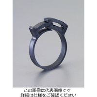 エスコ 6.6ー 8.0mm ホースクランプ(ナイロン製/ギア式/10個) EA463SD-8 1セット(100個:10個×10パック)（直送品）