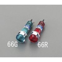 エスコ φ10.2mm 表示灯ネオンブラケット(緑) EA940DB-66G 1セット(10個)（直送品）