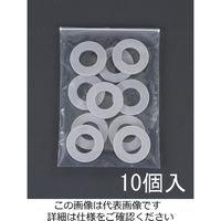 エスコ M10 ワッシャー(塩化ビニール製/10個) EA945AY-10W 1セット(100個:10個×10袋)（直送品）