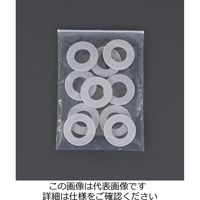 エスコ M16 ワッシャー(塩化ビニール製/10個) EA945AY-16W 1セット(100個:10個×10袋)（直送品）