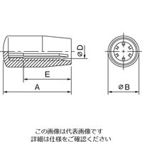 エスコ 12mm/φ26x80mm ピラーグリップ(セルフロック型) EA948CE-145 1セット(10個)（直送品）