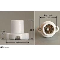 エスコ E 17口金 レセップ(磁器製) EA940C-38 1セット(10個)（直送品）