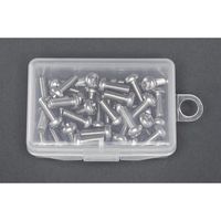 エスコ M3 x20mm 鍋頭小ねじ(真鍮/40本) EA949NT-307 1セット(400本:40本×10ケース)（直送品）