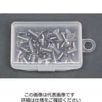エスコ M2.6x10mm 皿頭小ねじ(真鍮/55本) EA949NU-264 1セット(550本:55本×10ケース)（直送品）