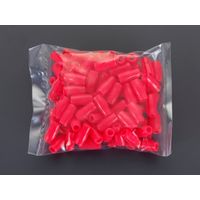 エスコ Vー1.25 絶縁キャップ(圧着端子用/青/100個) EA538SH-1 1セット(1500個:100個×15袋)（直送品）