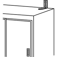 エスコ 64x39x19mm L型連結金具(ステンレス製) EA951EA-162A 1セット(20個)（直送品）