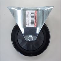 エスコ 125mm 固定金具キャスター(EA520BKー2用) EA520BK-102A 1セット(5個)（直送品）
