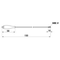 エスコ 150mm/5A テストリード(片側バッテリークリップ) EA940DT-96 1セット(20本:2本×10袋)（直送品）