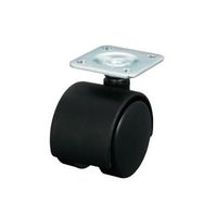 エスコ 50mm キャスター(自在金具付・ブレーキ無) EA986PF-112 1セット(15個)（直送品）