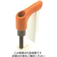 エスコ M5x25mm 雄ねじミニクランプレバー(オレンジ) EA948CB-513 1セット(5個)（直送品）