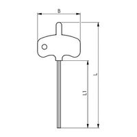 エスコ T 6x 35mm [Torx]T型レンチ EA573AT-106 1セット(10本)（直送品）