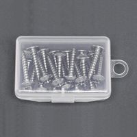 エスコ 2.0x 10mm トラス頭タッピングビス(ユニクロ/30本) EA949AK-104 1セット(600本:30本×20パック)（直送品）