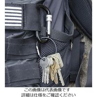 エスコ 81.3x 7.3mm カラビナフック(安全環付) EA638JG-121 1セット(15個)（直送品）