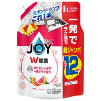 ジョイ JOY W除菌 食器用洗剤 グレープフルーツの香り 詰め替え 超ジャンボ 1550mL 1セット（1個×6） P＆G