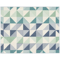 スミノエ HOMERUG リサイクルポリエステル アレルブロック ラグ シーン 1900×2400mm ブルー 1枚（直送品）