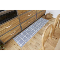 スミノエ 洗える キッチンマット オセロ 45×180cm ブルー 4549781290782 1枚