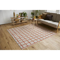 スミノエ 洗える ラグ オセロ 185×185cm オレンジ 4549781290829 1枚