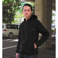 日新被服 防寒フードパーカー X1660-33-S ブラック 1着（直送品）