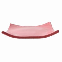 アースモス 小皿 ピンク タタラ型7.0寸正角皿 [2個入] vac-102-04017（直送品）