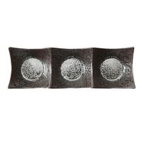 アースモス 豆皿 鉄仙花 石目型3連豆皿 [5個入] vac-107-07019（直送品）