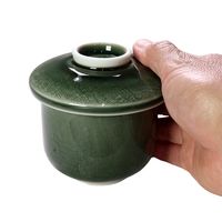 アースモス 蓋物 練抹茶 蒸し碗(大) [3個入] vac-111-09002（直送品）