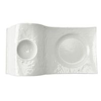 アースモス プレート 志野 エッグスタンドプレート [2個入] vac-116-07010（直送品）